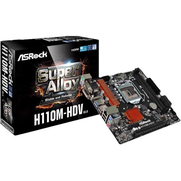 ASRock MB 1151 H110M-HDV 3.0 (D,HDMI,USB3) - Picture 10 of 11